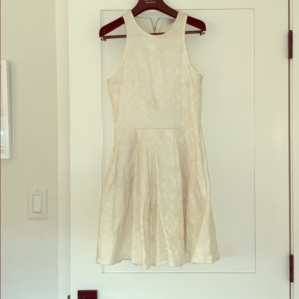 Parker white racer back dress